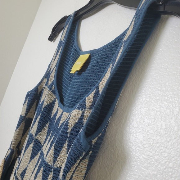 Maeve Anthropologie Women's Blue Sleeveless Batik Style Ikat Print Dress Size 2 - Picture 11 of 15